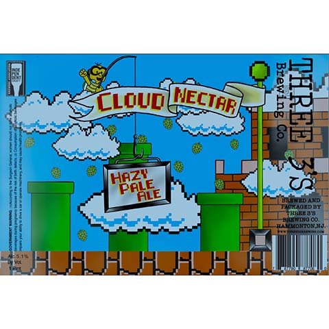 Three 3's Cloud Nectar Hazy Pale Ale