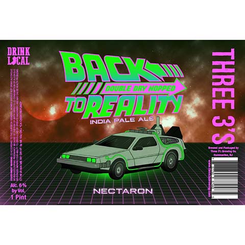 Three 3's DDH Back To Reality Nectaron IPA