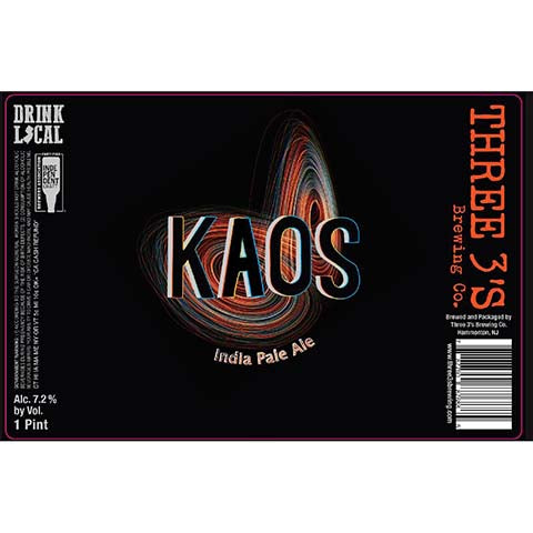 Three 3's Kaos IPA