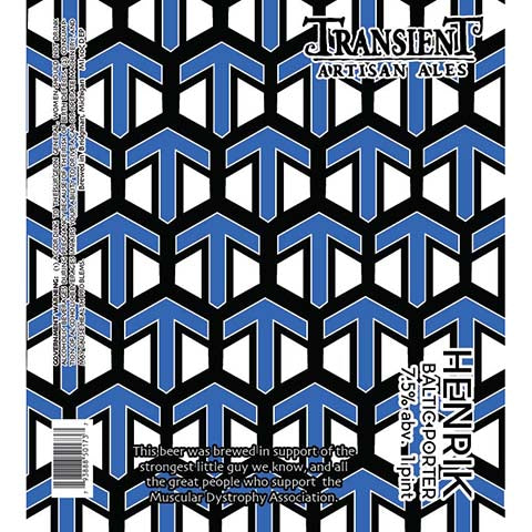 Transient Artisan Ales Henrik Baltic Porter