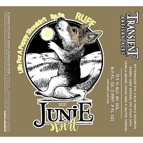 Transient Artisan Ales Junie Swirl Imperial Rye Stout