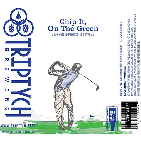 Triptych Chip It, On The Green Kolsch Ale