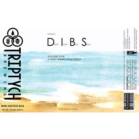 Triptych Dearest Island Beer Series Volume 5 Stout