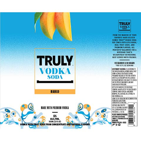 Truly Mango Vodka Soda