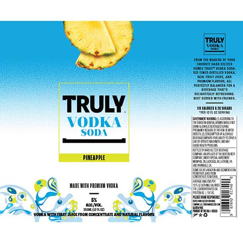 Truly Pineapple Vodka Soda
