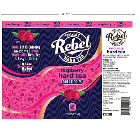 Twelve5's Raspberry Hard Tea