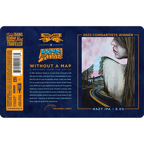 Two Roads Conn Artists Hazy IPA