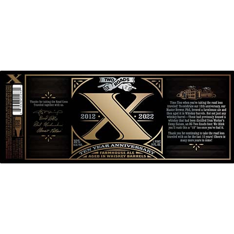 Two Roads Ten Year Anniversary Ale