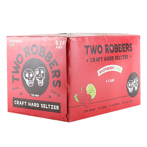 Two Robbers Raspberry Lime Seltzer