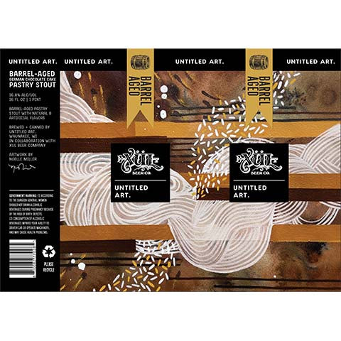 Untitled Art Barrel-Aged German Chocolate Cake Pastry Stout