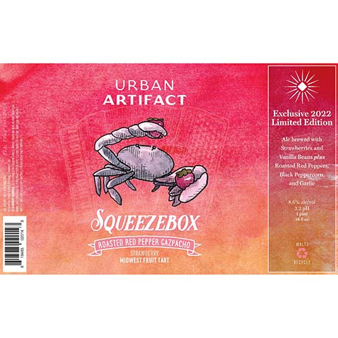 Urban Artifact Squeezebox Fruit Tart Ale