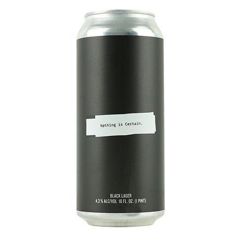 Urban Roots Nothing Is Certain Black Lager