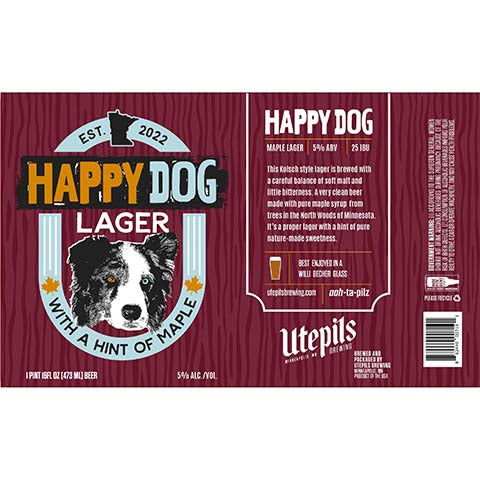 Utepils Happy Dog Lager