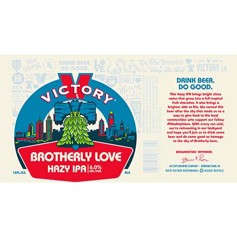 Victory Brotherly Love Hazy IPA – CraftShack - Buy craft beer online.