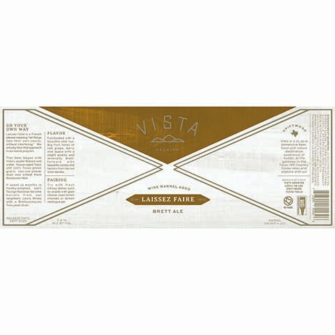 Vista Laissez Faire Brett Ale
