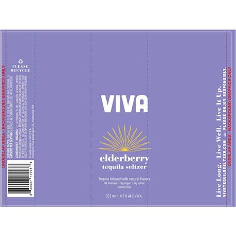 Viva Elderberry Tequila Seltzer