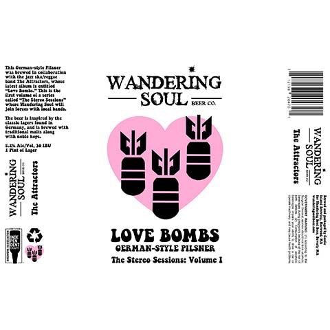Wandering Soul Love Bombs German Pilsner