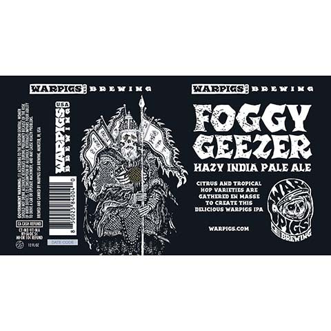 Warpigs Foggy Geezer Hazy IPA