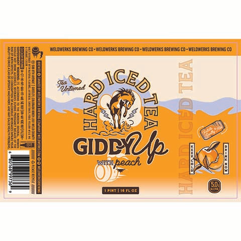 Weldwerks Giddy Up with Peach Hard Iced Tea