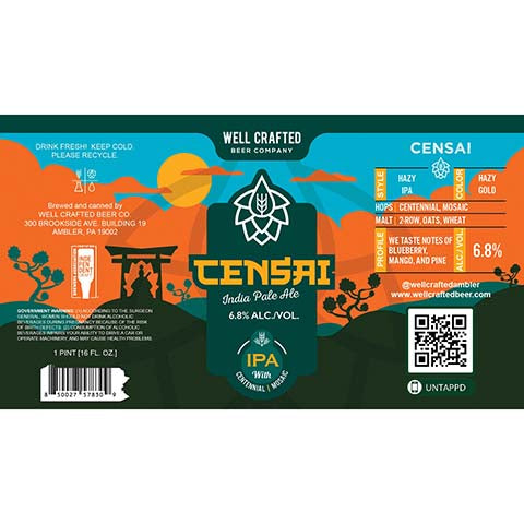 Well Crafted Censai IPA