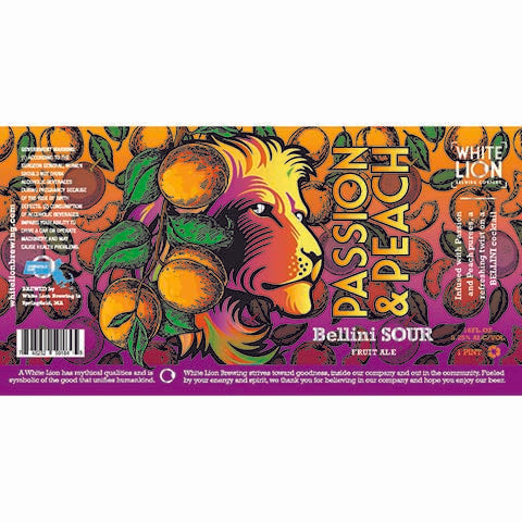 White Lion Passion & Peach Bellini Sour Fruit Ale