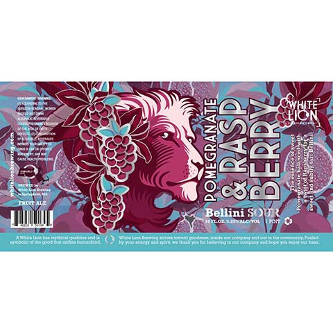 White Lion Pomegranate & Raspberry Bellini Sour Ale