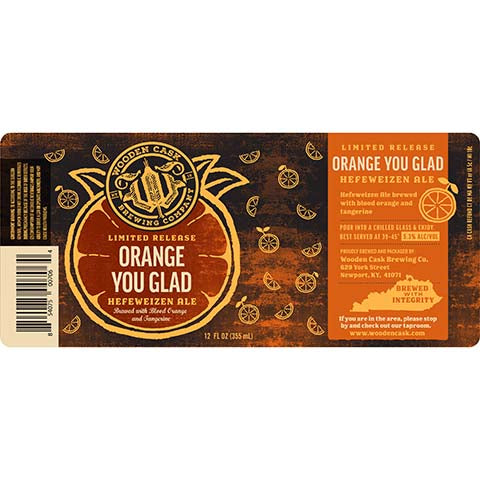 Wooden Cask Orange You Glad Hefeweizen Ale