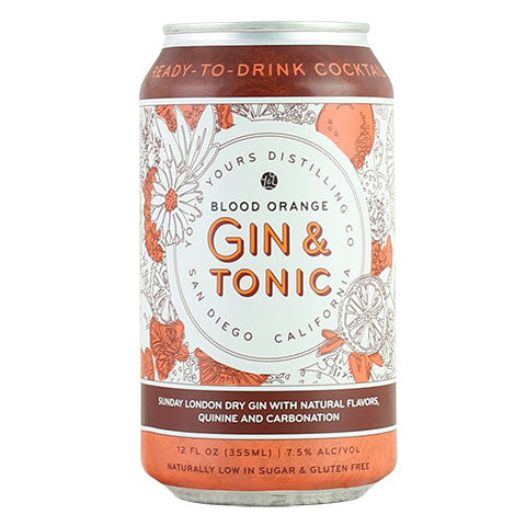 You & Yours Blood Orange Gin & Tonic