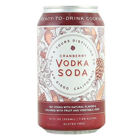 You & Yours Cranberry Vodka Soda