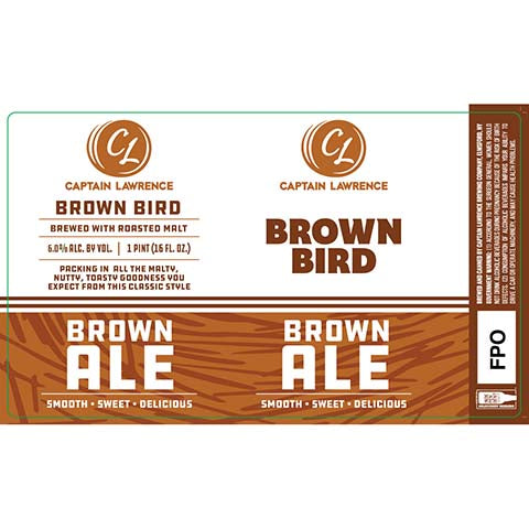Captain Lawrence Brown Bird Brown Ale