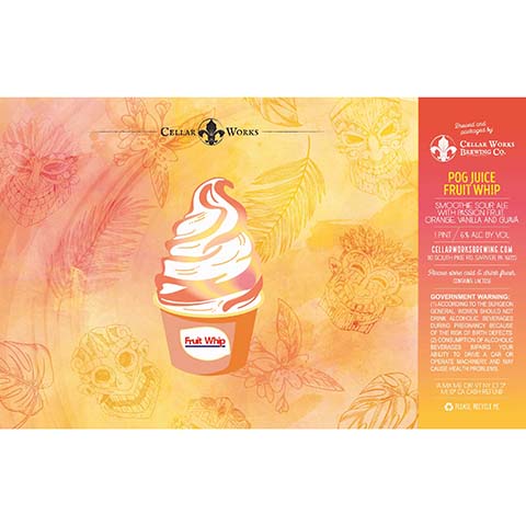 Cellar Works Pog Juice Fruit Whip Smoothie Sour Ale