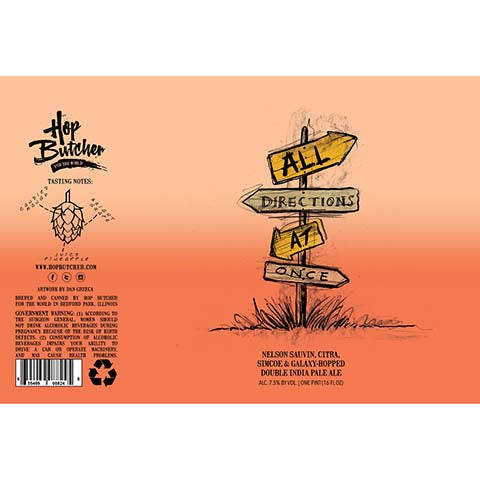 Hop Butcher All Directions At Once DIPA