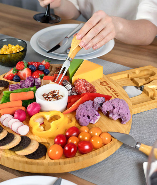 Round Cheese Board by Royal Craft Wood