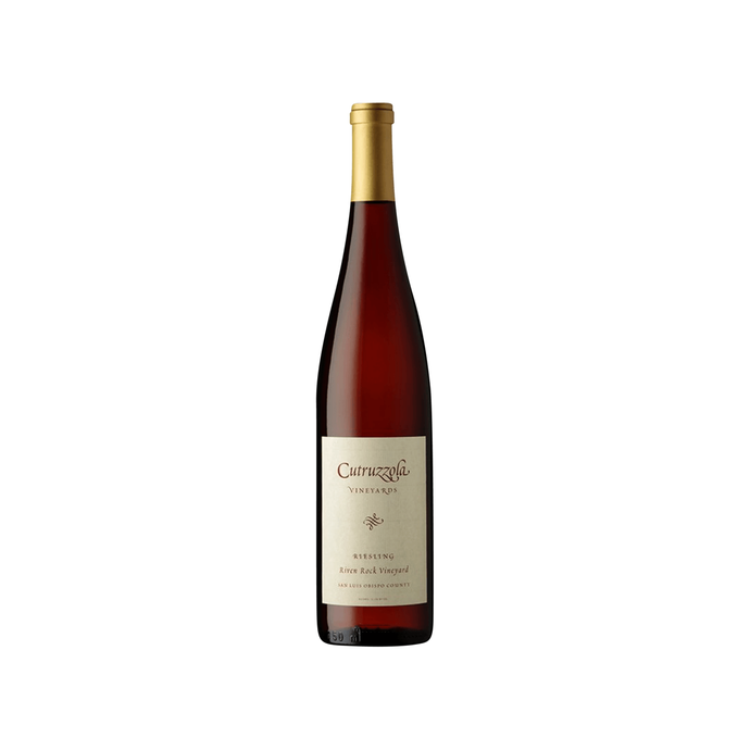 A bottle of 2013 Cutruzzola Vineyards Riven Rock Vineyard Riesling