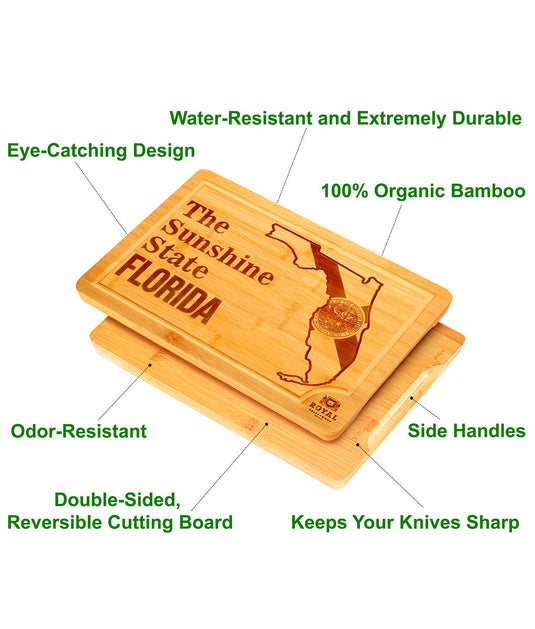 Florida Cutting Board, 15x10" by Royal Craft Wood