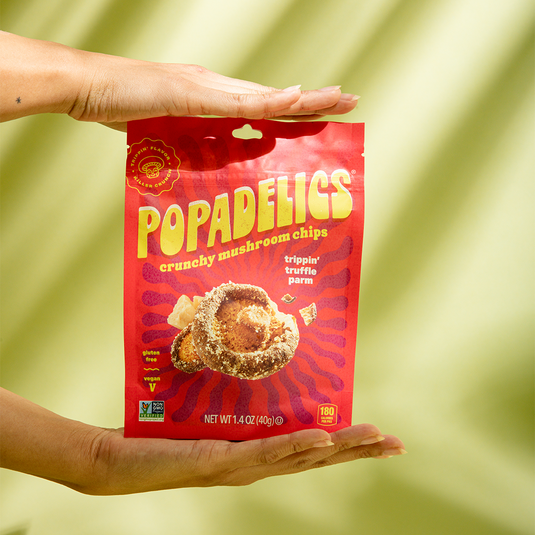 Popadelics Crunchy Mushroom Chips - Trippin' Truffle Parm by Popadelics