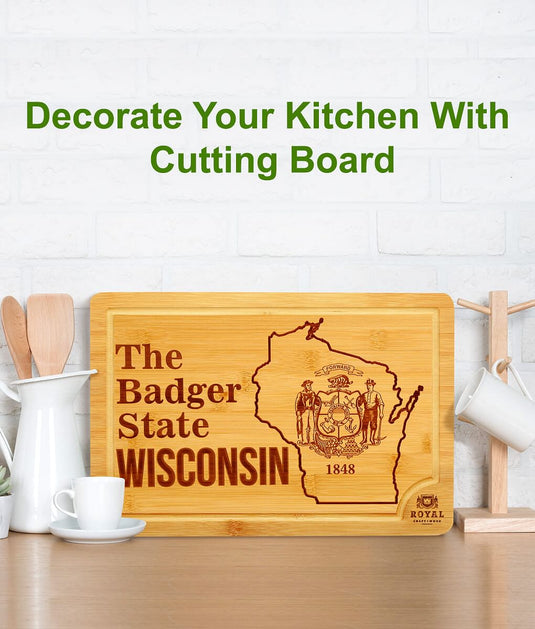 Wisconsin Cutting Board, 15x10" by Royal Craft Wood