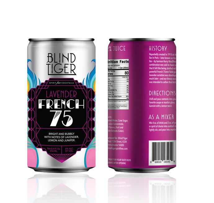 Lavender French 75 4-pack (33.6 oz) by Blind Tiger Spirit-Free
