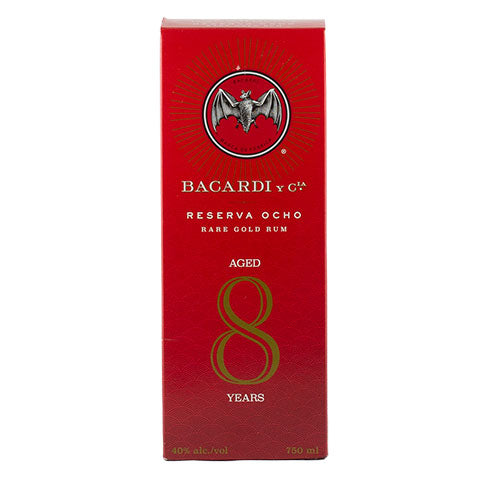 Bacardi Reserva Ocho 8yr Rare Gold Rum Box