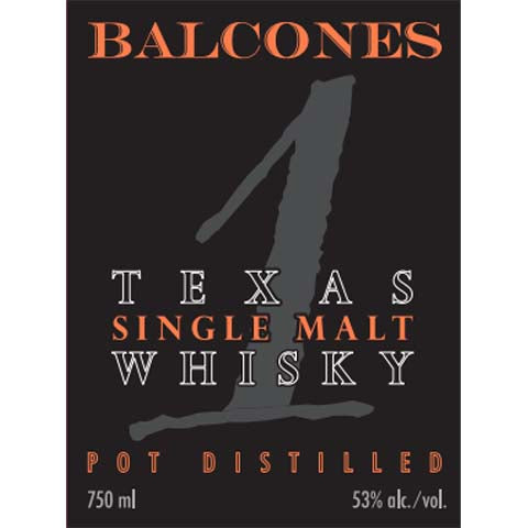 Balcones Texas 1 Single Malt Whisky