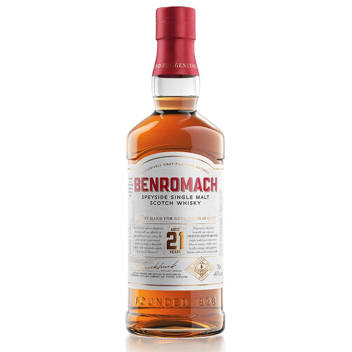 Benromach 21 Year Old Speyside Single Malt Scotch Whisky