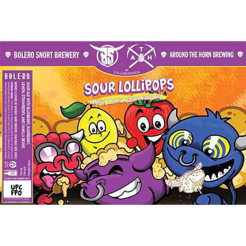 Bolero Snort Sour Lollipops Sour