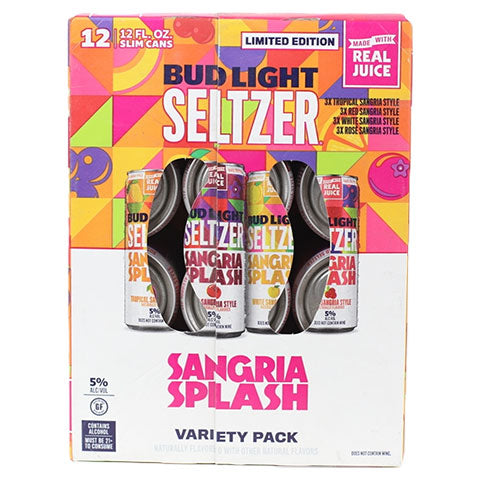 Bud Light Seltzer Sangria Splash Variety 12-Pack