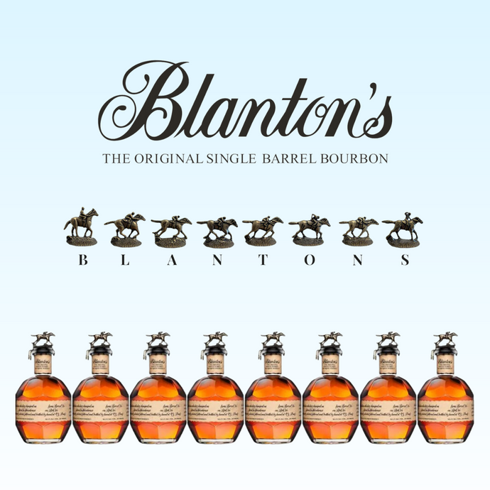 Blanton's Single Barrel Bourbon Whiskey Full Horse Collection - 8 Bottles