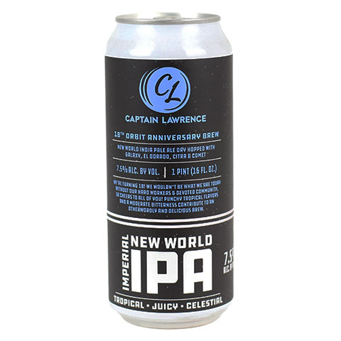 Captain Lawrence 18th Orbit Anniversary Brew Imperial IPA