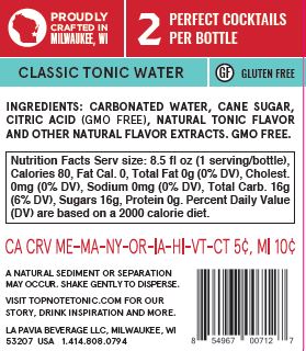 16 Pack Classic Tonic Water - The Iconic Tonic by Top Note Tonic Store