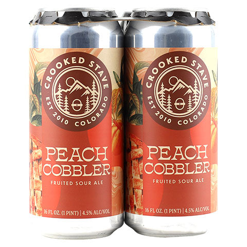 Crooked Stave Peach Cobbler Fruited Sour 4PK