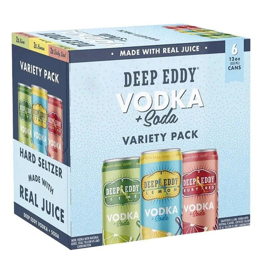 Deep Eddy Vodka + Soda Variety 6-Pack