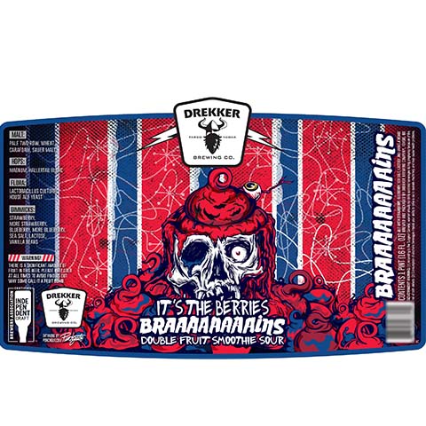 Drekker It's The Berries Braaaaaaaaains Double Fruit Smoothie Sour