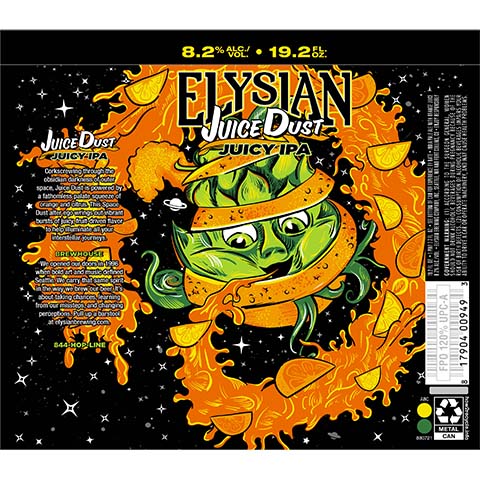 Elysian Juice Dust IPA – CraftShack - Buy craft beer online.